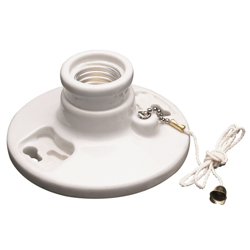 282 Medium Base Lampholder, White