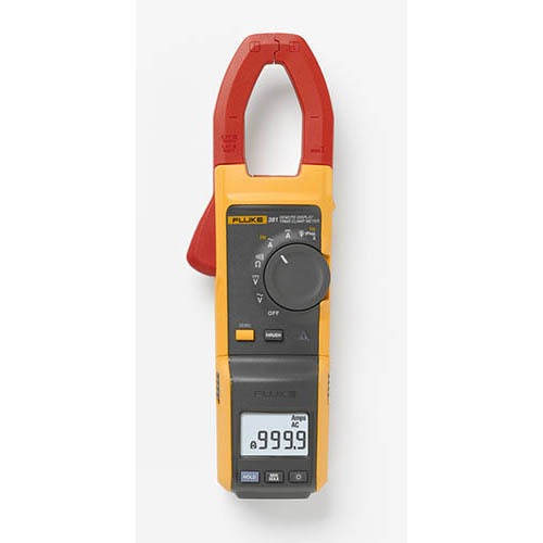 FLUKE-381-CAL AC/DC Clamp Meter, 600/1000 V AC/DC, 999.9/2500 A, 600 Ohm/6 kOhm/60 kOhm, 5 to 500 Hz, 34 mm Jaw