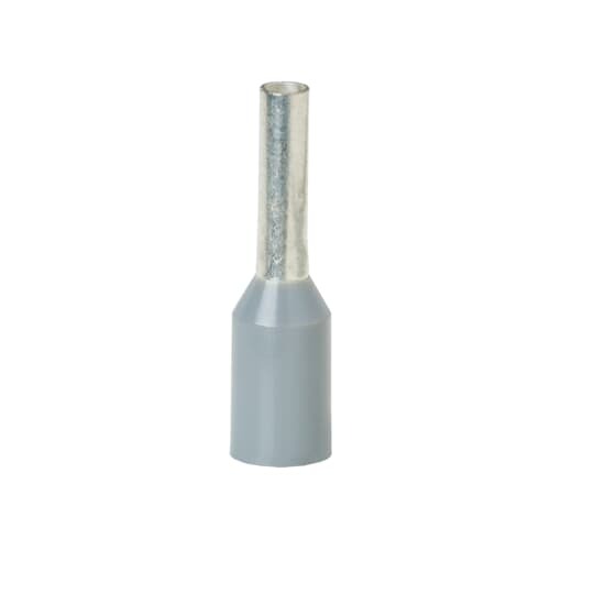 F2023 Sta-Kon F Series Insulated Wire Ferrule, 18 AWG Stranded Copper Conductor, 0.472 in L, Copper, Gray