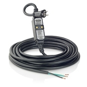 GFA20-37E 2-Pole SJTW Automatic Reset Straight Blade GFCI Cord Set, 120 VAC, (3) 12 AWG, 37 ft L