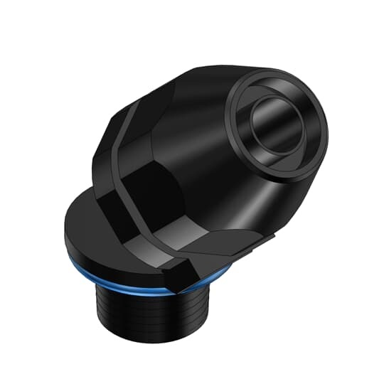 LT4150P T&B Flexible Conduit Connector, 1-1/2 in Trade, 45 deg, Thermoplastic