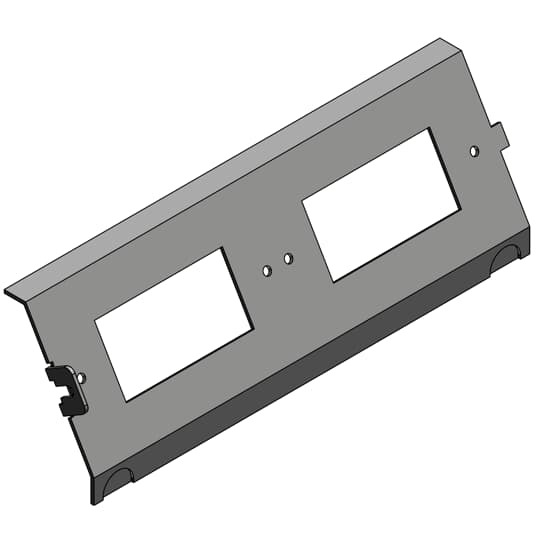 AFP6GFCI Steel City Double GFCI Power Panel Cover, For Use With AFM-6 Series Access Floor Module, Steel