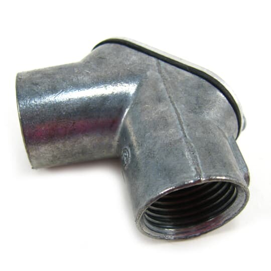 HL-602 Steel City Pulling Corner Elbow, 3/4 in Trade, 90 deg, Die Cast Zinc