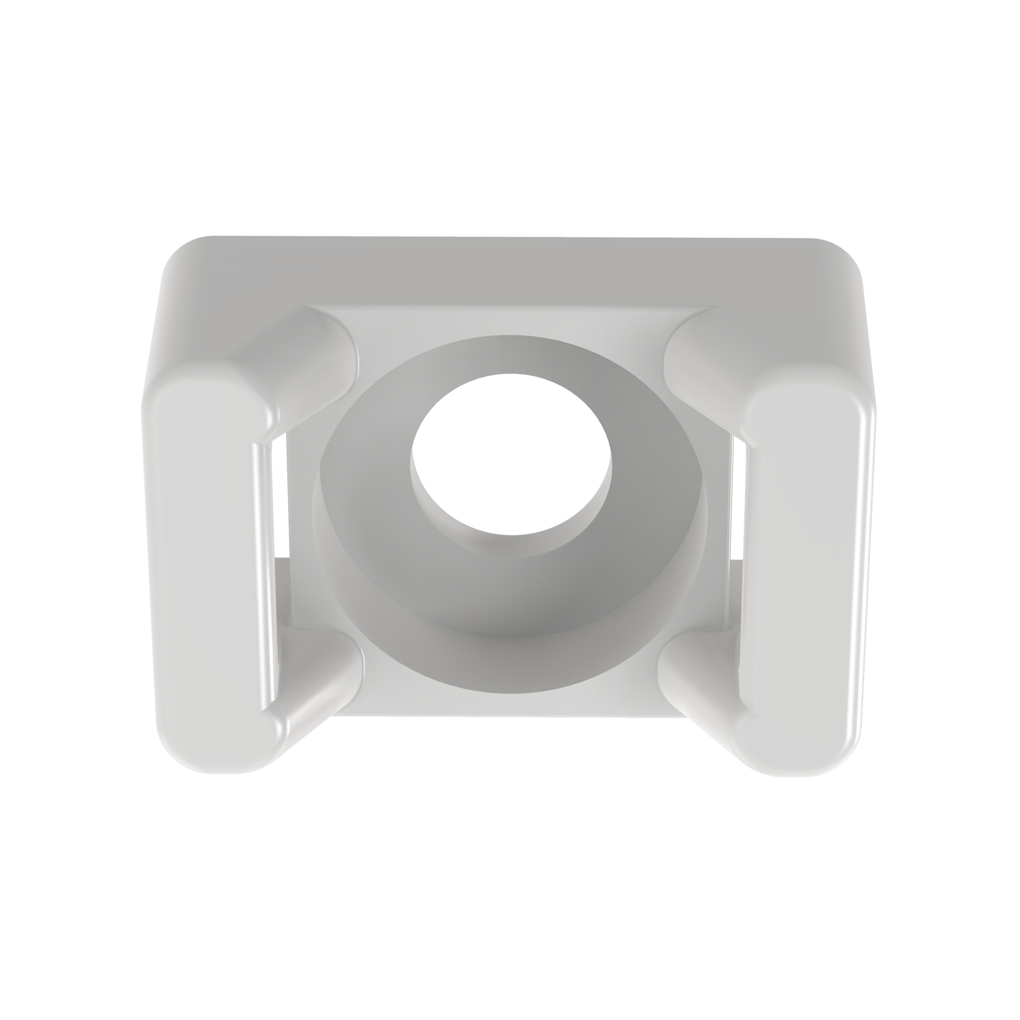 TM3S10-C Cable Tie Mount, 2-Way, Threaded Mount, 0.3 in W Tie, Nylon 6.6, Natural