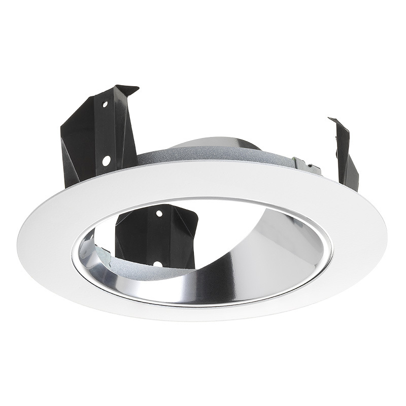 47L CWH Adjustable Angle Cut Cone Round Downlight Trim, 4 in ID x 5 in OD, LED Lamp, For Use With 4 in TC 1000 Lumens Internally Adjustable LED Downlight