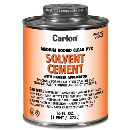 VC9961P Carlon Conduit Primer, 1 gal Can, Liquid Form, Clear, 0.93