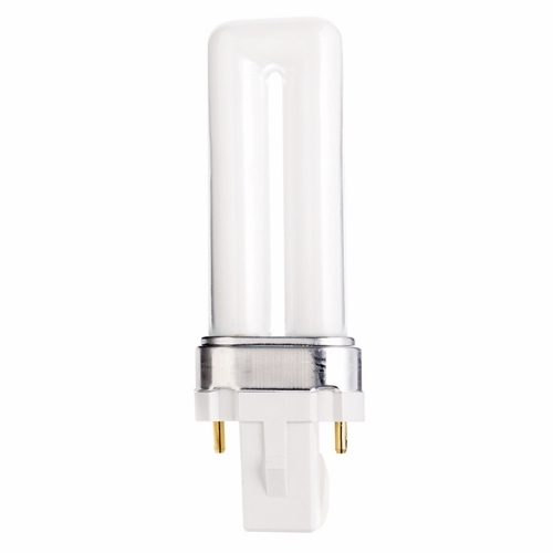 S8301 HyGrade Plug-In Single Twin Compact Fluorescent Lamp, 5 W, G23 Lamp, T4 Shape, 230 Lumens Initial