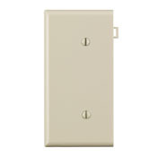 PSE14-T Combination Sectional Blank Wall Plate, 1 Gangs, 2.28 in W x 4.5 in H, Thermoplastic Nylon, Light Almond