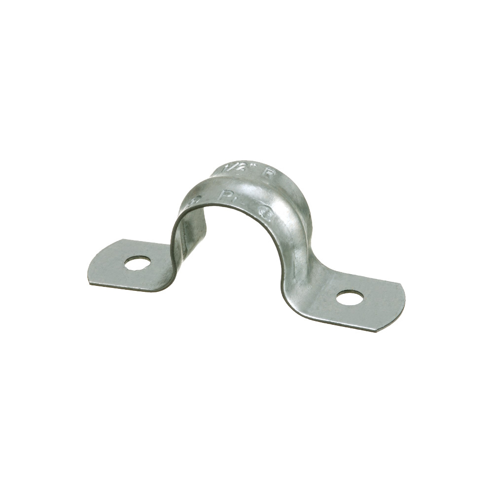 354 2-Hole Conduit Strap, 1-1/2 in Conduit, Steel