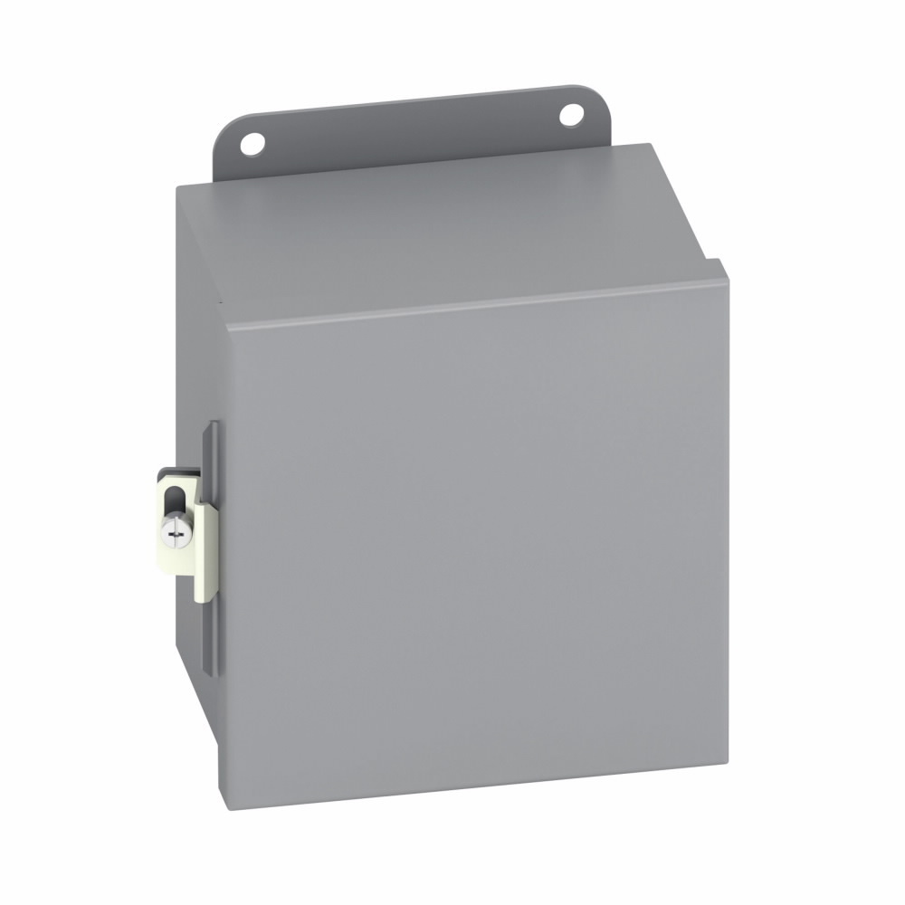 14128-12CHC Premier 1-Door JIC Enclosure, 12 in W x 8 in D x 14 in H, NEMA 12/IP65 NEMA Rating, Carbon Steel