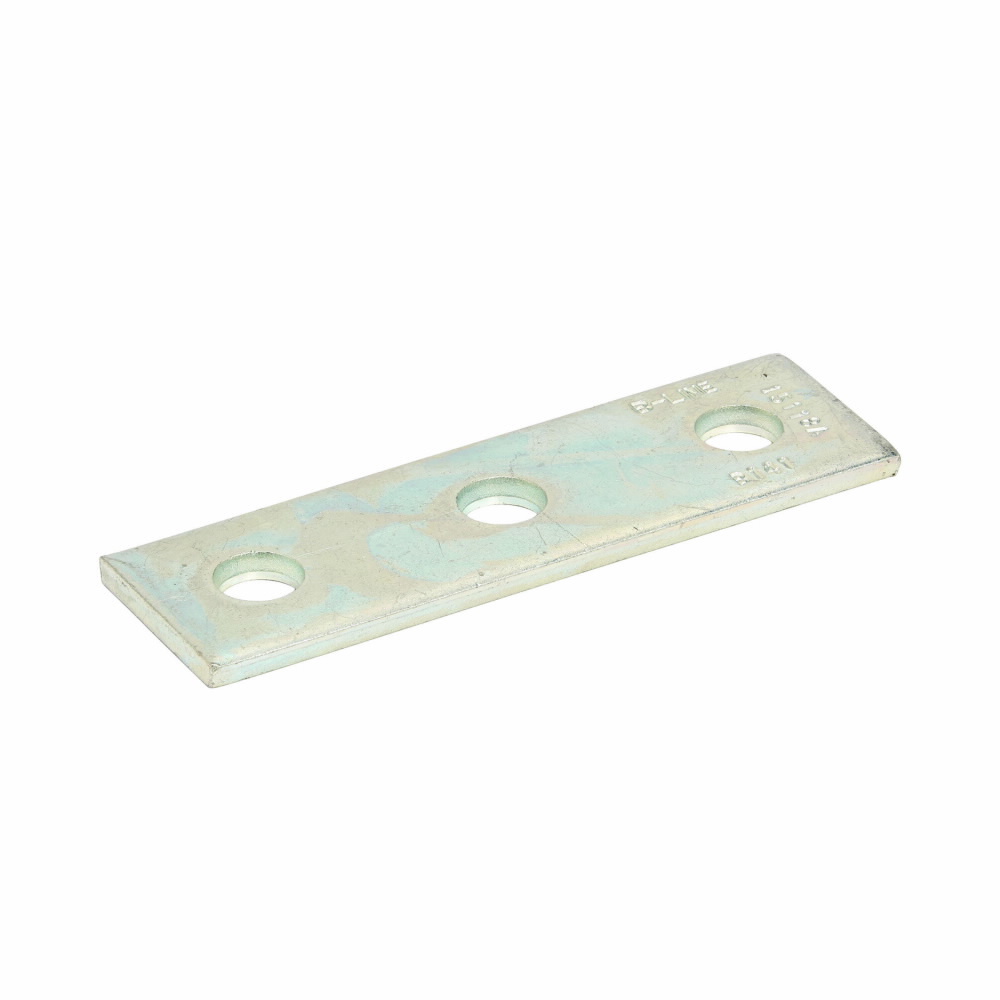 B141GRN Flat Splice Plate, 3 Holes, 5-3/8 in L x 1-5/8 in W x 1/4 in THK, Strip Steel