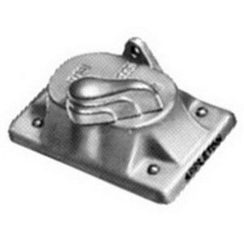FSK-1VS Operating Device Box Cover With Stainless Steel Screws and Gasket, 4-9/16 in L x 2-13/16 in W, Tumbler/Toggle Switch Cover, Malleable Iron