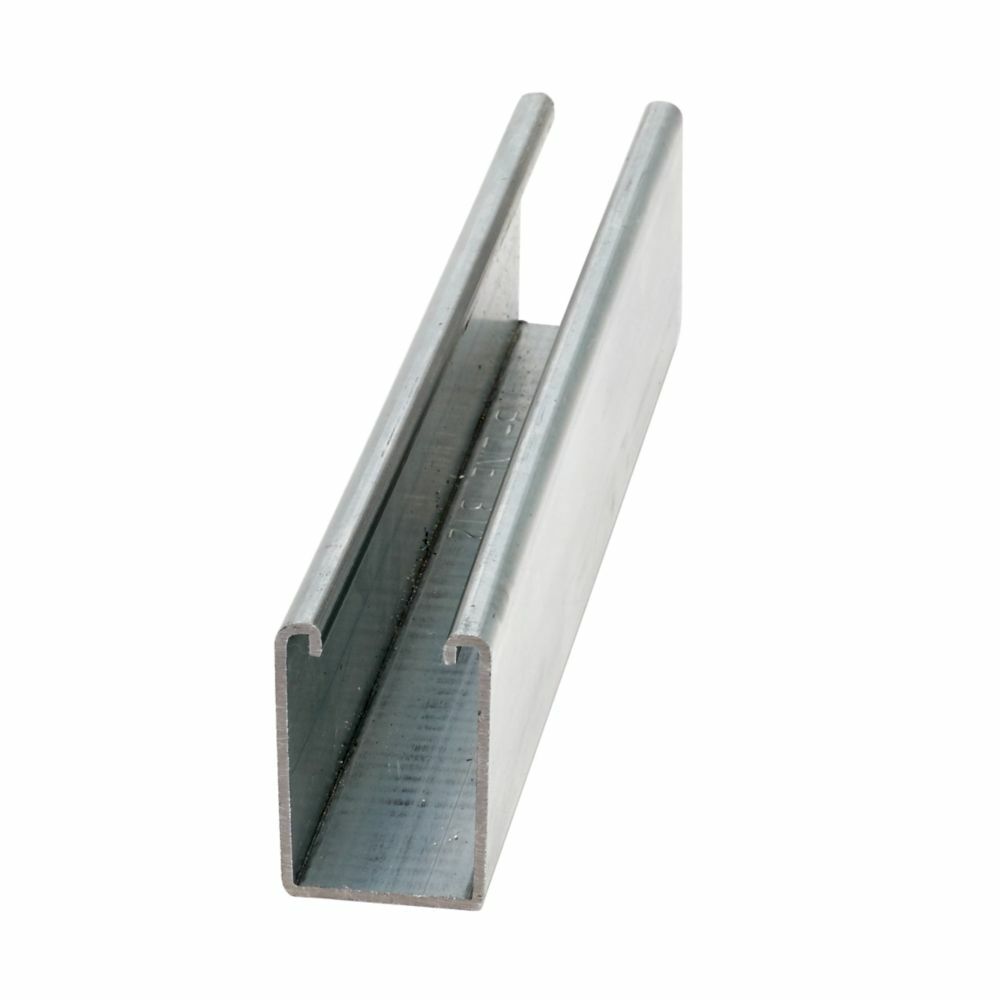 B12-120HDG Metal Framing Channel, 120 in L 1-5/8 in W 12 ga THK, Steel, Hot-Dipped Galvanized, Domestic