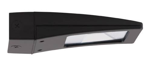 WPLED10/PCS Wallpack, LED Lamp, 12 W Fixture, 120/208/240/277 VAC, Bronze/Polyester Powder Coated Housing