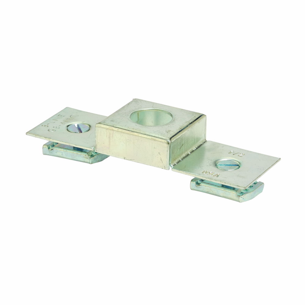B447ZN B447 Conduit Connection Plate, 2 Holes, 5-1/8 in L, Steel