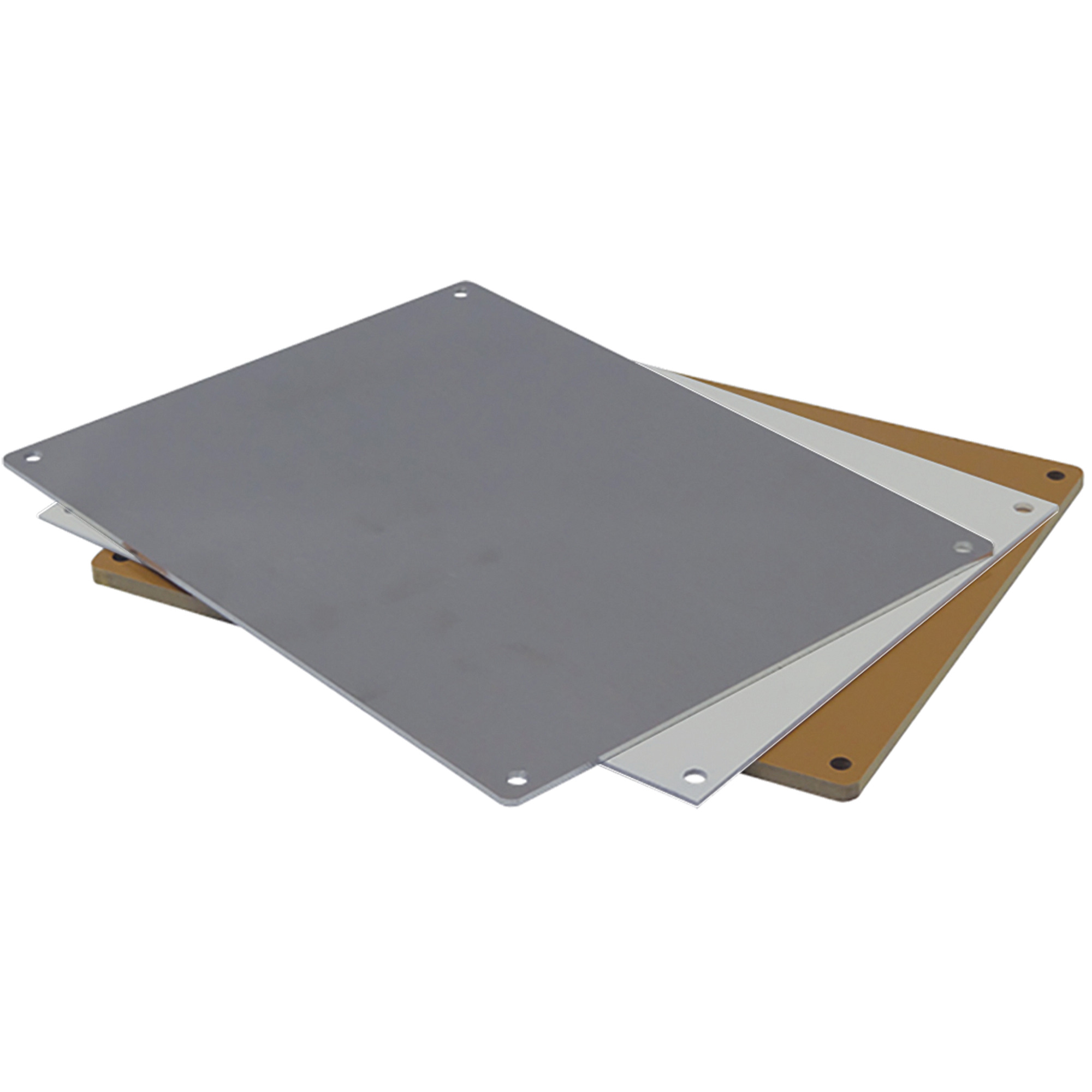 MP1210A VJ Mounting Plate, 0.38 in L x 10 in W x 12 in H, Aluminum, Unpainted