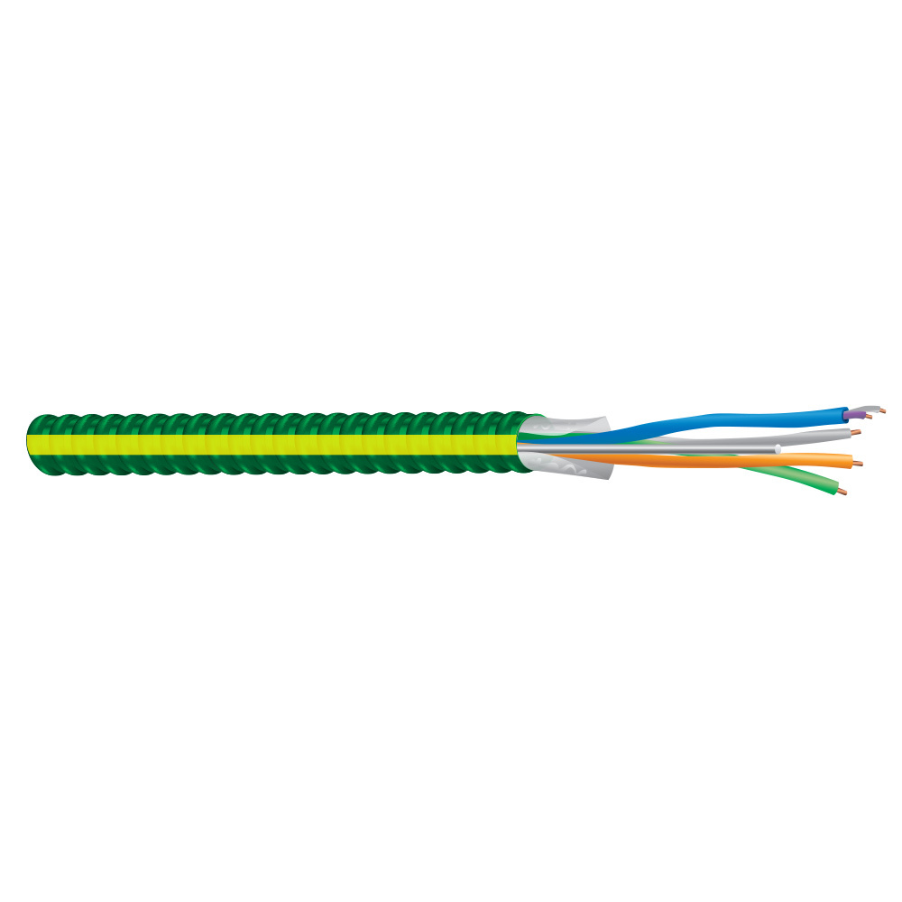 59767501 MC-PCS HCF Duo Power and Control/Signal Cable, Coil Packaging, 277/480 V, (2) 12 AWG Copper/Stranded Aluminum Conductor, 250 ft L