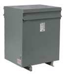 DM075KK Drive Isolation Transformer, 480 Delta V AC Primary, 480Y VAC Secondary, 75 kVA Power Rating, 60 Hz, 3 Phase