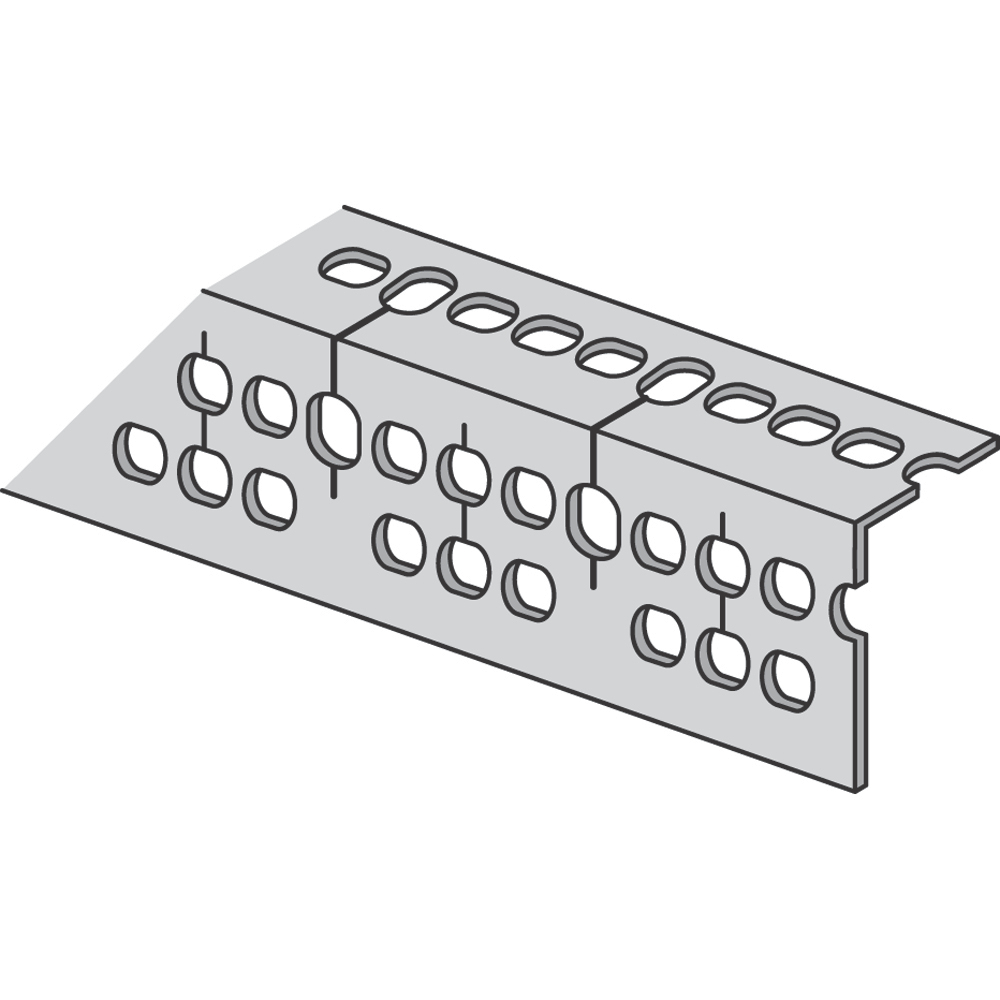 RA-225-12 Kindorf RA Series Heavy Duty Right Angle Slotted Metal Framing Channel, 12 ft L 1-5/8 in W 2-3/8 in D 14 ga THK, Steel, Gold, Domestic