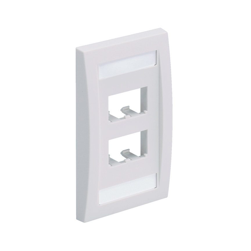 Mini-Com Faceplate, 4 Port, White