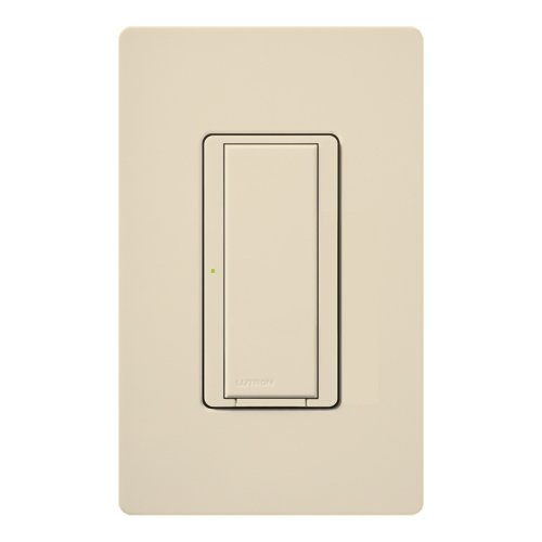 RRD-8ANS-ES RadioRA 2 Maestro Electronic Neutral Switch, 120 VAC, 8 A, 1 Poles, On/Off Operation, Eggshell