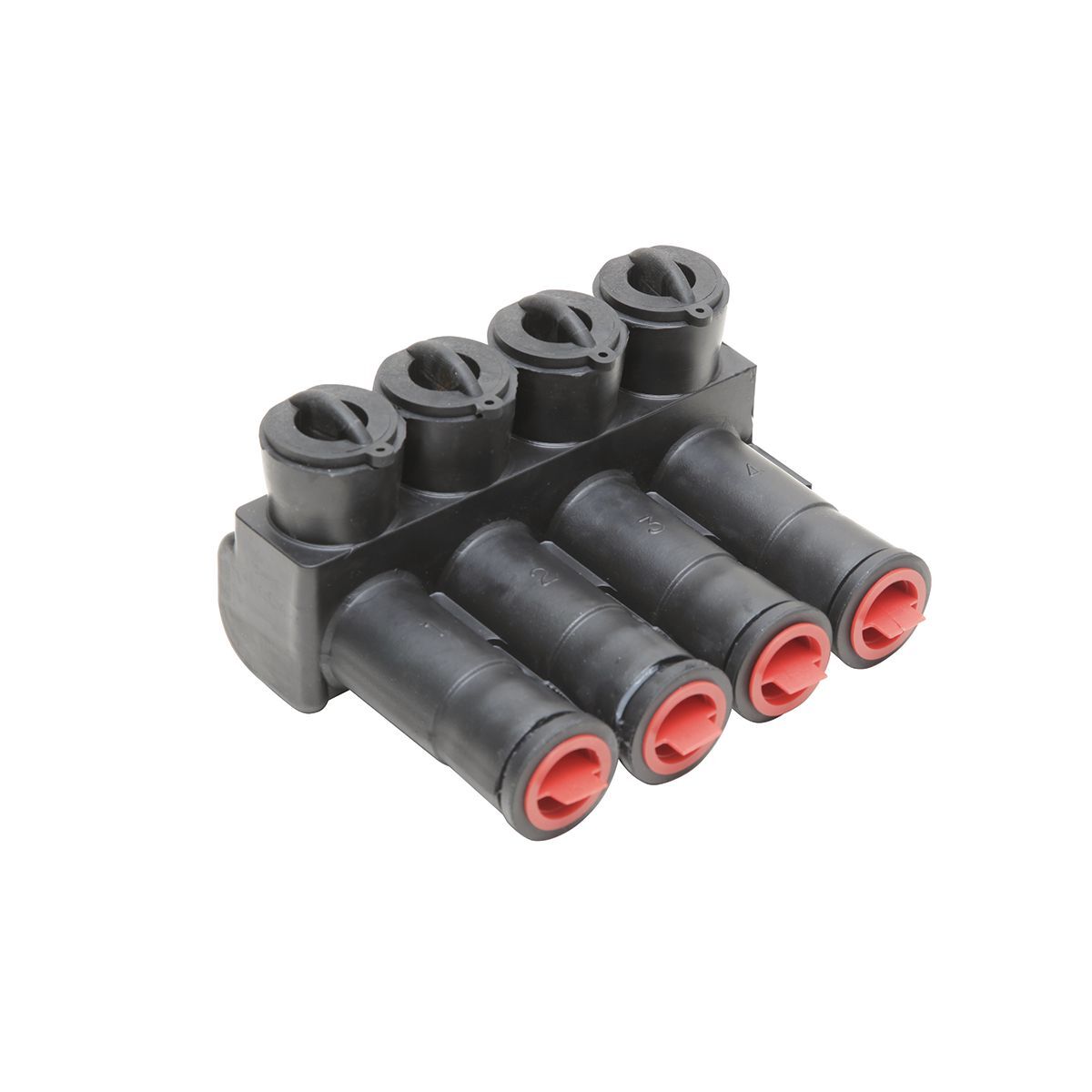 BIBS3503DB 3-Port Type BIBS Connector, Aluminum/Copper/Stranded Conductor, 12 AWG to 350 kcmil Run/Main, Aluminum