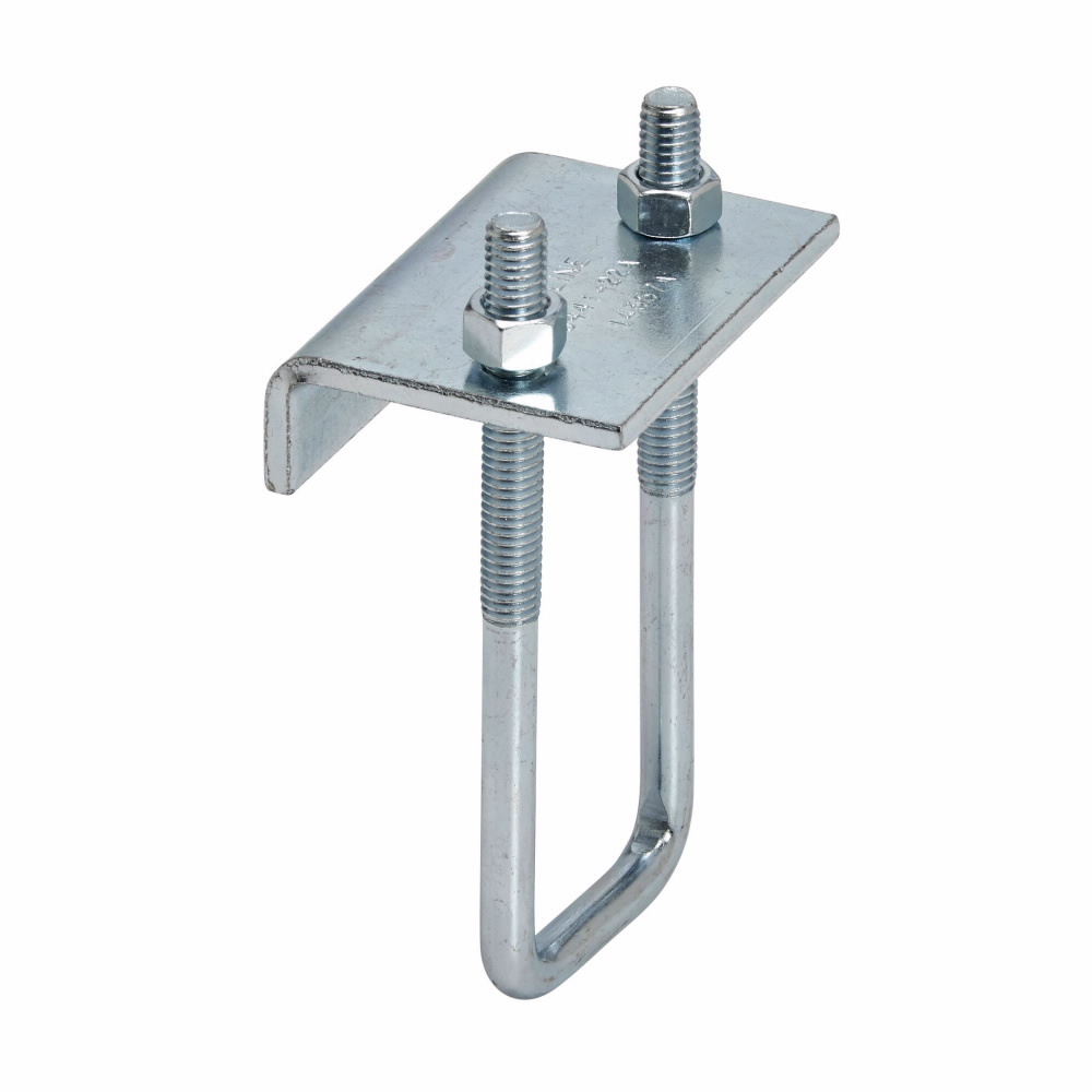 B441-22AHDG Channel to Beam Clamp, 3/4 in THK Flange, 1200 lb Load, Carbon Steel