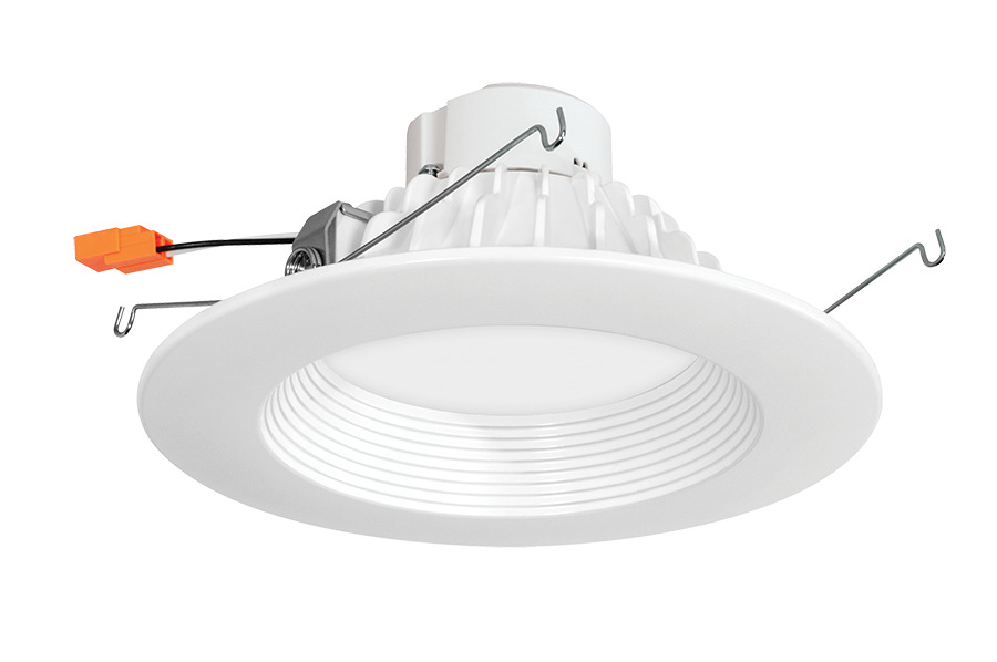 DLED6R11Y Round Standard Retrofit Downlight, 11 W Fixture, 120 V AC, Die Cast Aluminum Housing