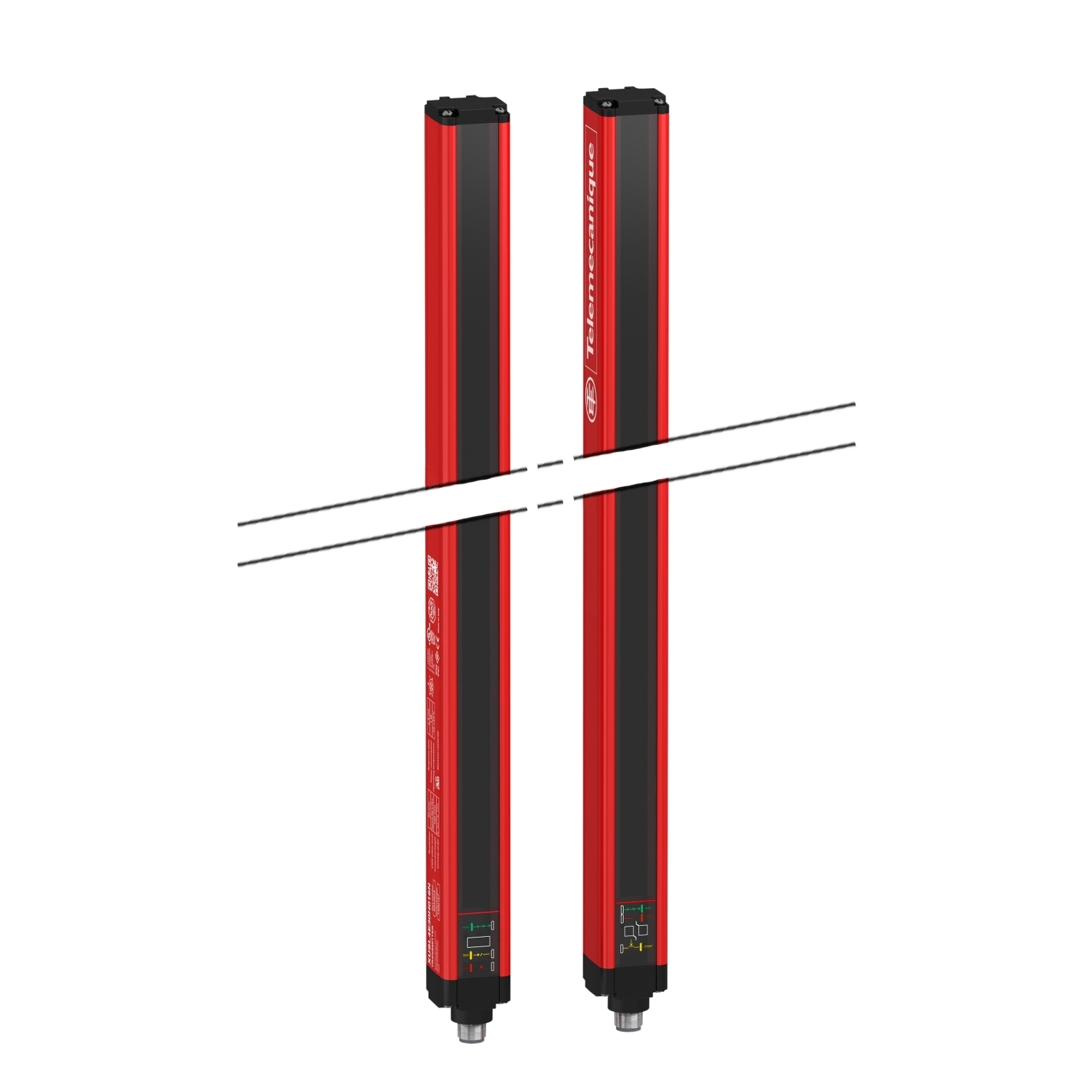XUSL4E2BB051N Type 4 Safety Light Curtain, 29.4 mm W, 510 mm H Protected, 0 to 12/0 to 4 m by Cabling Operating, 2 Beams, 653 mm OAH