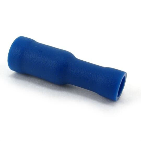 TNF14-4FB-XV Catamount Fully Insulated Bullet Disconnect, 16 to 14 AWG, 0.153 in Dia Bullet, Brass, Blue