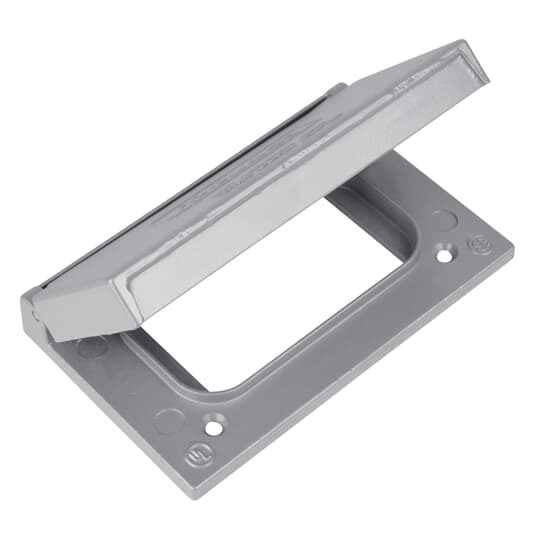 CFSH-G T&B FS/FD Weatherproof Device Box Cover, 2-13/16 in L x 4-9/16 in W, Die Cast Aluminum