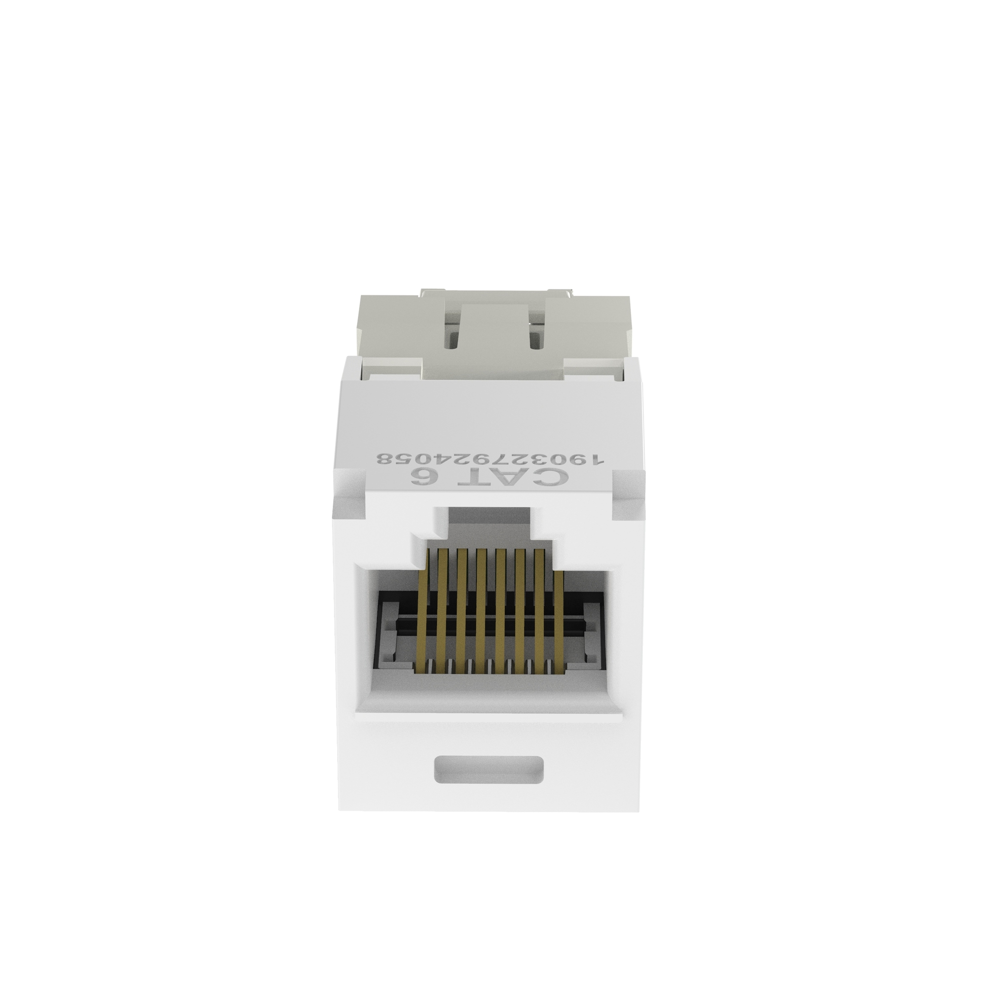 CJ688TGWH PanNet TX6 Plus 8-Position 8-Wire Universal TG Style Unshielded Jack Module, Cat 6 RJ45/Mini-Com Module, Surface Mount, 1 Port, ABS/Polycarbonate, White