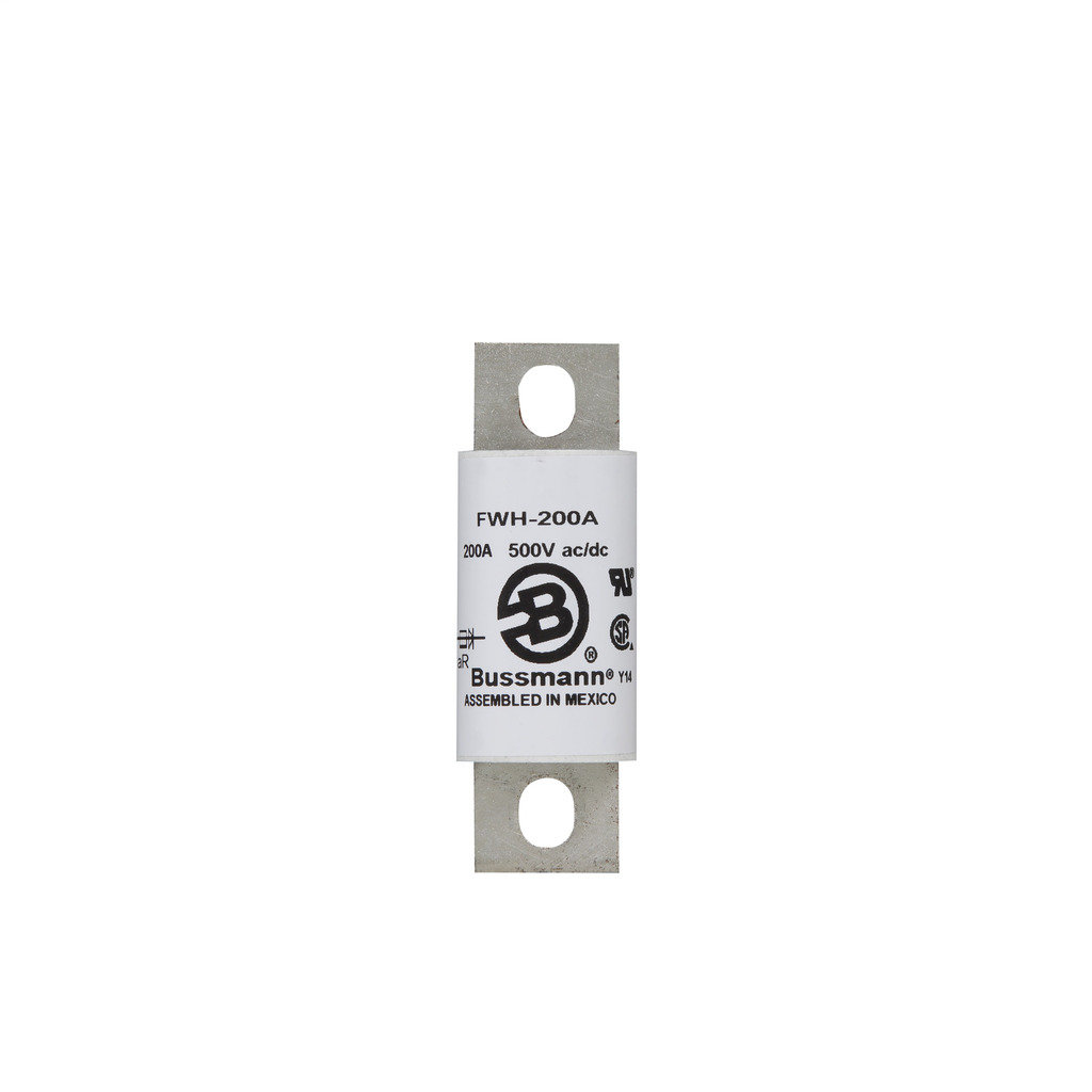 FWH-125A North American Style High Speed Fuse, 125 A, 1000 V AC/800 V DC, 50/200 kAIC Interrupt, Cartridge Body