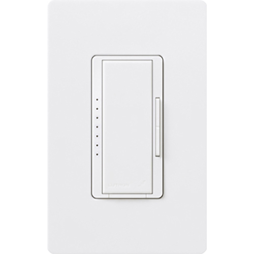 RRD-F6AN-DV-WH Maestro RF 3-Wire Dimmer for Ballasts and LED Drivers for RA2 Select or RA3 Systems, 6 Amp, 120-277V, Neutral Required, White