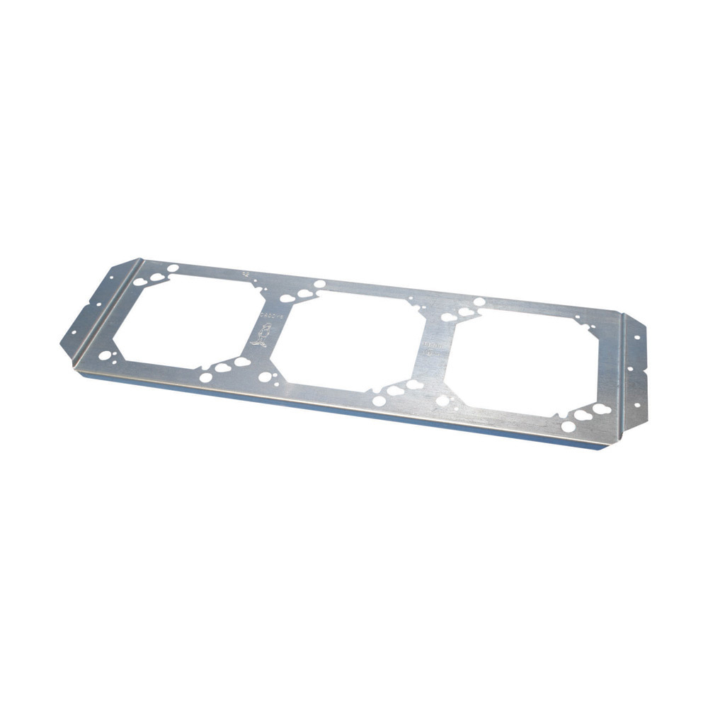 RBS16 Rigid Box Support, 1-1/2 in and 2-1/8 in D, 4 in, 4-11/16 in Square Box, Stud Mount, Steel