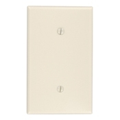 85019 Standard Size Blank Wall Plate, 1 Gangs, 2-3/4 in W x 4-1/2 in H, Thermoset Plastic, Brown