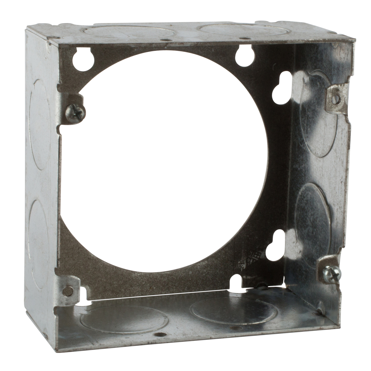73171-1 Steel City 1-Outlet Welded Style Extension Ring, 4-11/16 in L x 4-11/16 in W x 2-1/8 in D, Steel