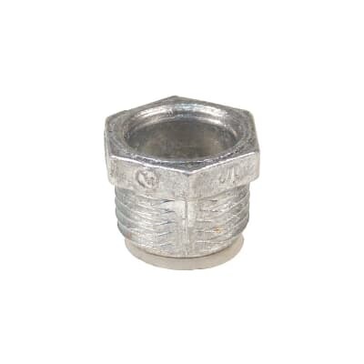HA-803 Steel City Conduit Nipple With Insulated Throat, 1 in, For Use With Rigid/IMC Conduits, Die Cast Zinc