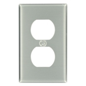 83003 Standard Size Traditional Wall Plate, 1 Gangs, 2-3/4 in W x 4-1/2 in H, Aluminum