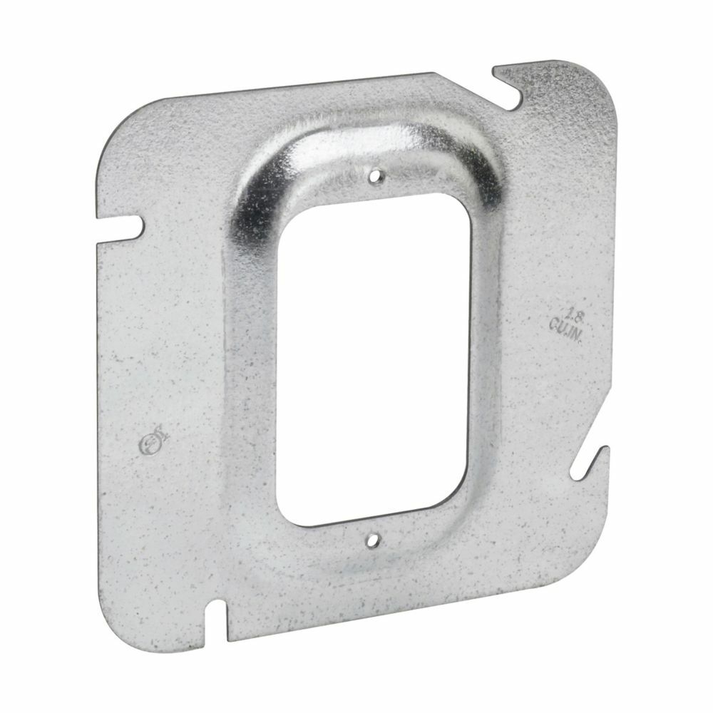 TP578 Thepitt 1-Device Box Cover, 4-11/16 in L x 4-11/16 in W, Raised Surface Cover, Steel