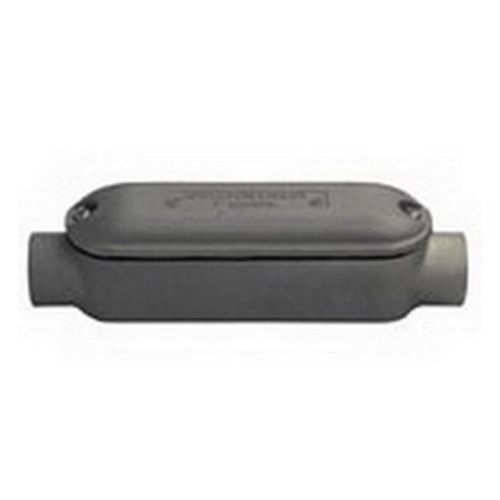 C8X-200M Type C8X Mogul Conduit Outlet Body With Cover, 2 in Hub, 143 cu-in Capacity, Malleable Iron, Triple Coated