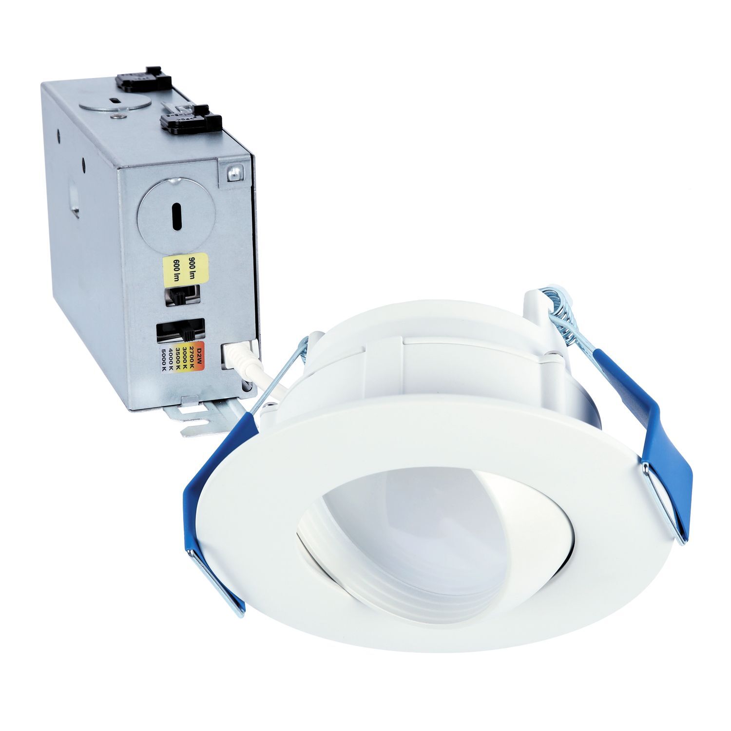 RA4LS9FSD2W1EWHDM Halo RA Adjustable Recessed Canless Downlight, LED Lamp, 9.3 W Fixture, 120 V