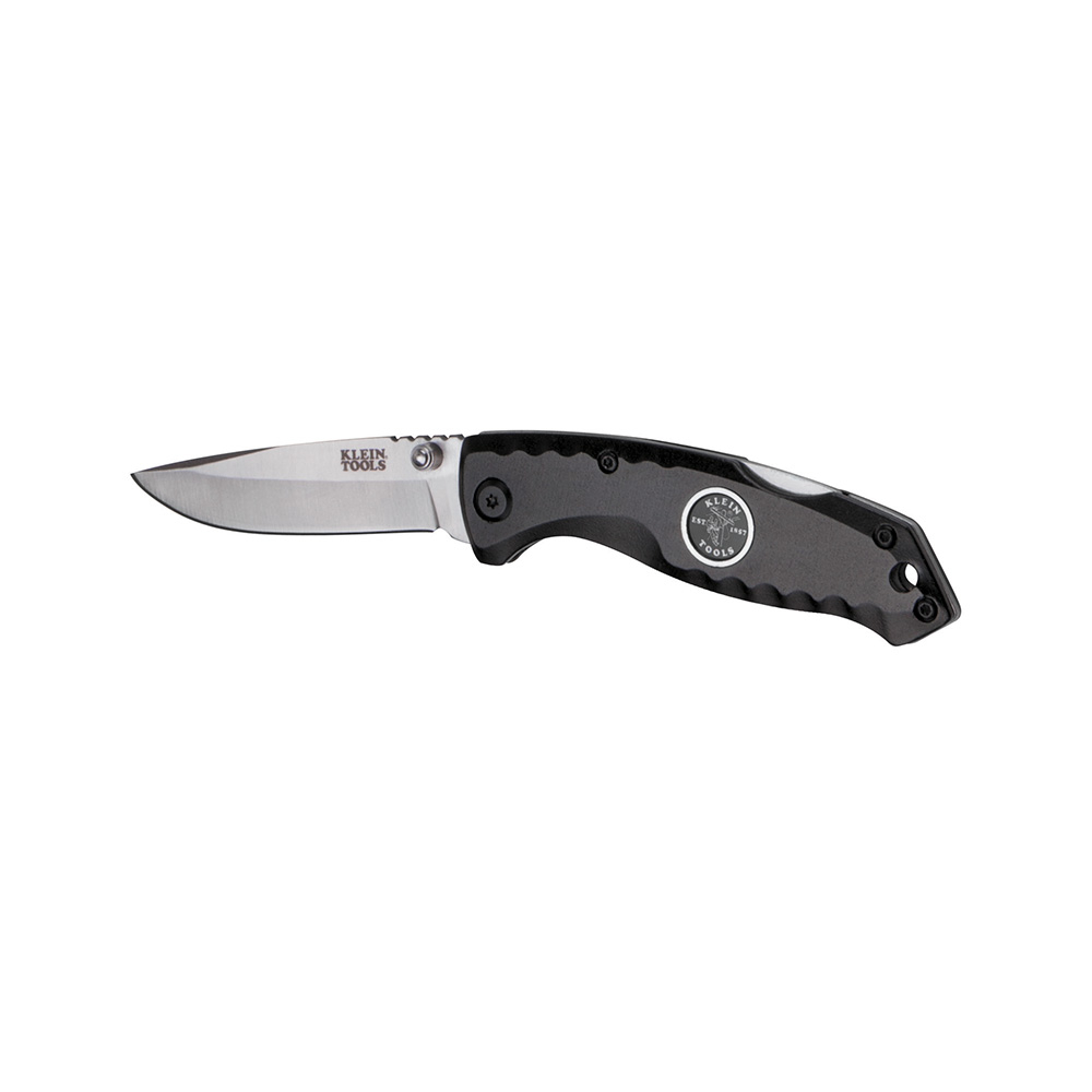 44142 1-Blade Compact Pocket Knife, 440A Stainless Steel Drop Point Blade, 2-7/8 in L Blade, Dual Thumb Stud/Lock Back Opening