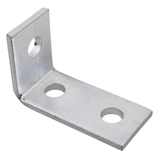AB204EG Superstrut 200 90 deg Angle Fitting, 3 Holes, 3-1/2 in L x 1-5/8 in W x 1/4 in THK, Steel