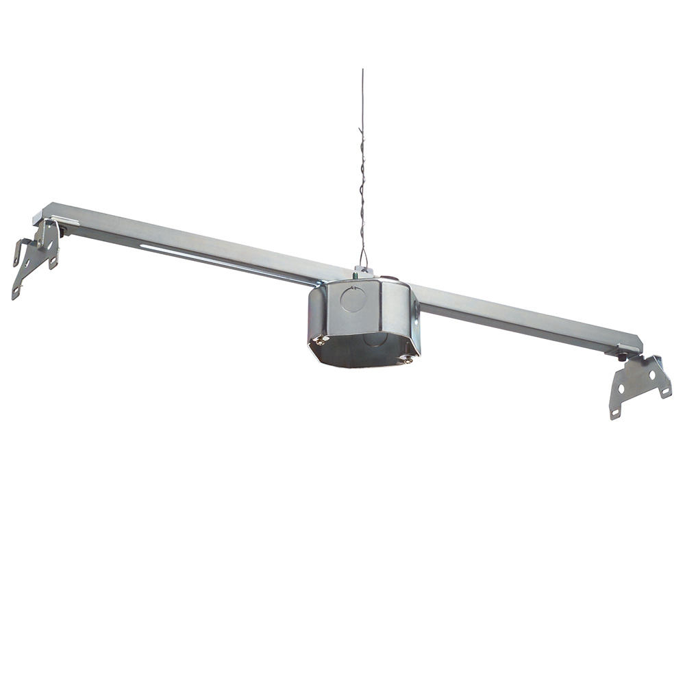 FS420SCL 1-Piece Fan/Fixture Box Kit With Adjustable Mounting Bar, Steel, 20 cu-in Capacity, 4 Knockouts, 4-1/4 in W x 2 in D