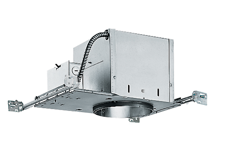 IC2 W Adjustable New Construction Deluxe Round Downlight Housing With Push-In Electrical Connectors, Incandescent Lamp, Insulated Insulation, 120 V AC, 6-7/8 in Ceiling Opening