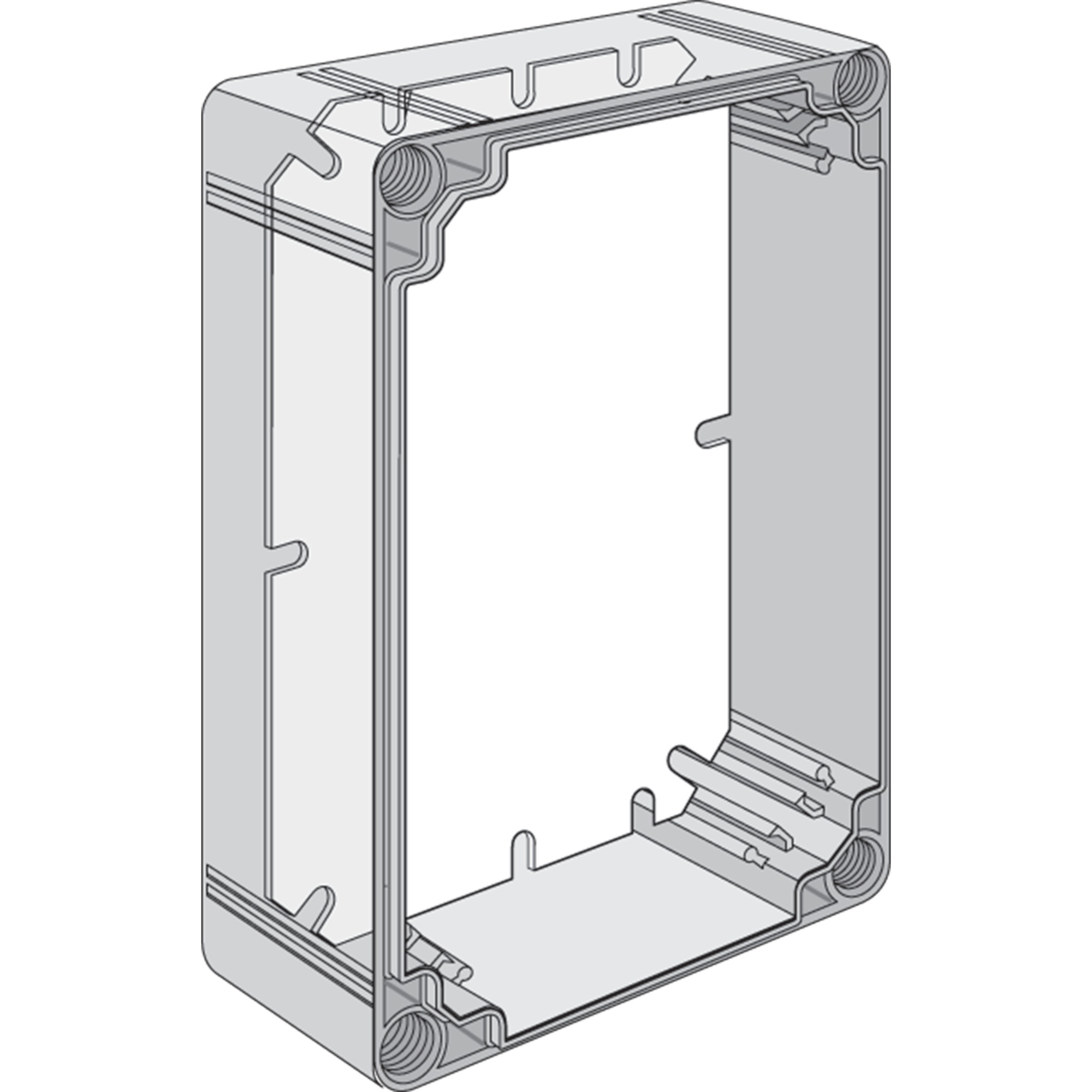 Q2020PI Qline Q41Y Enclosure Panel, 6.3 in W x 6.3 in H, Steel