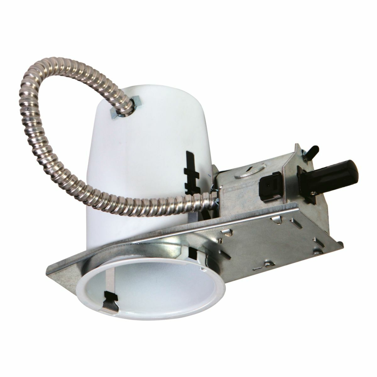 H36RTAT Halo Air-Tite H3 Series Small Aperture Remodel Recessed Lighting Housing, Non-Insulated Insulation, 120 V AC, 3-3/4 in Ceiling Opening, Steel Housing