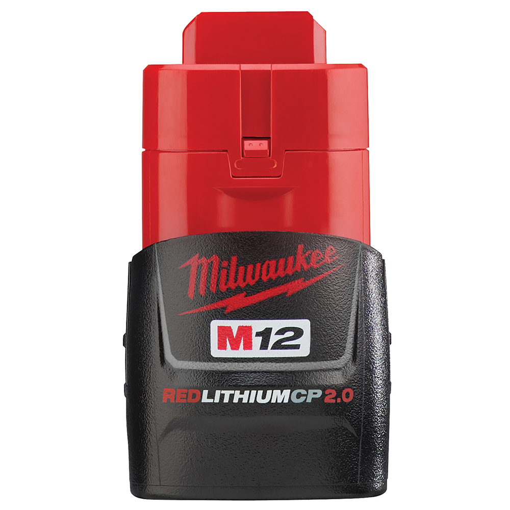 48-11-2420 M12 Redlithium Compact Rechargeable Cordless Battery Pack, 2 Ah Li-Ion Battery, 12 V DC Charge, For Use With M12 Cordless Power Tool