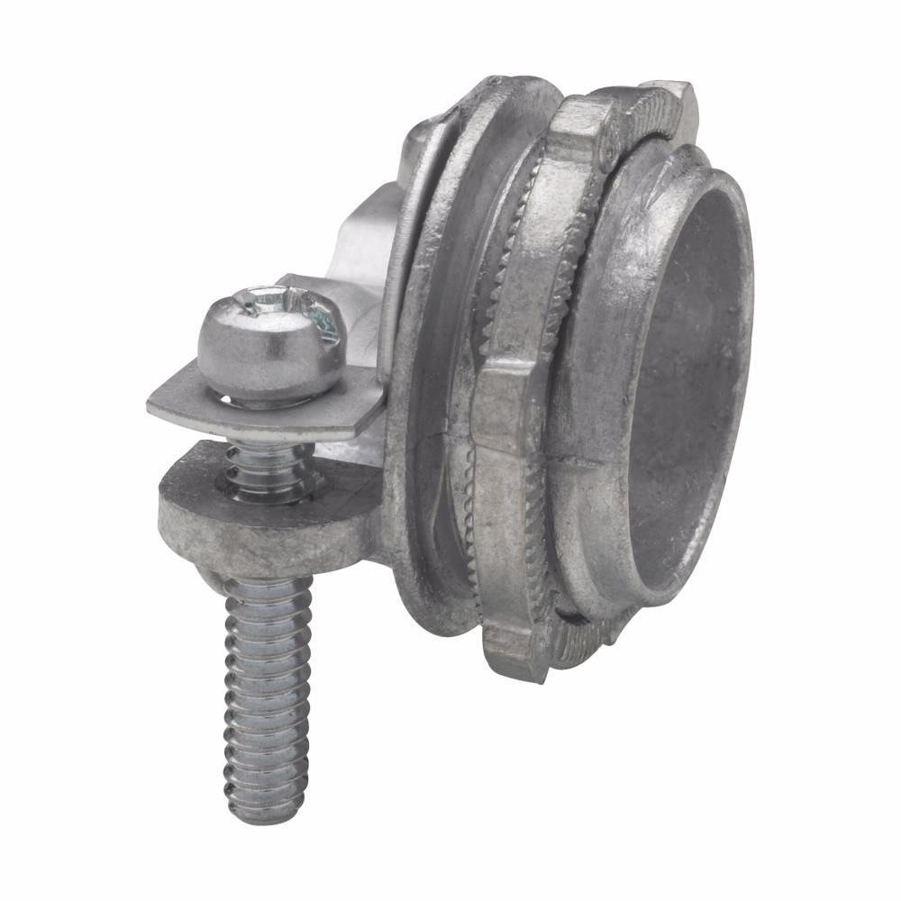 759DC Clamp Pull Elbow Cable Connector, 3/8 in Trade, Die Cast Zinc